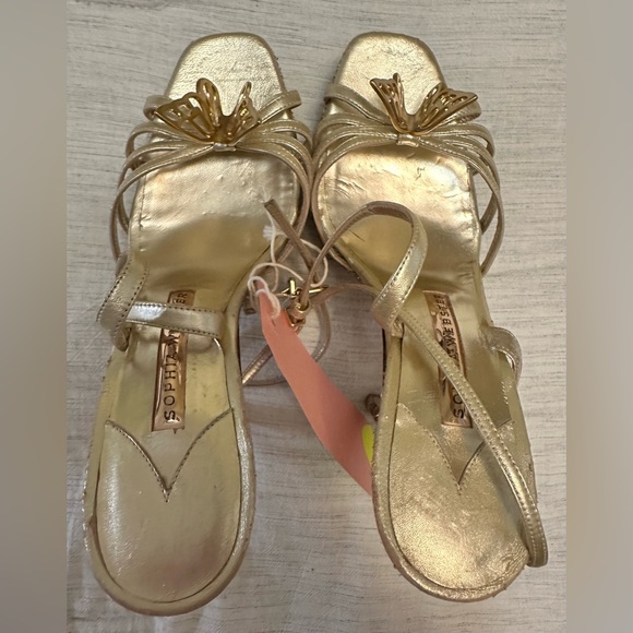 Sophia Webster Mariposa Leather & Glitter Butterfly Platforms - Picture 8 of 13